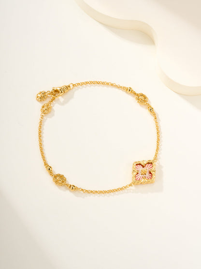 [?Vintora]B.C.L ENAMELED One-Flower Bracelet¡ꡧVarious Colors)