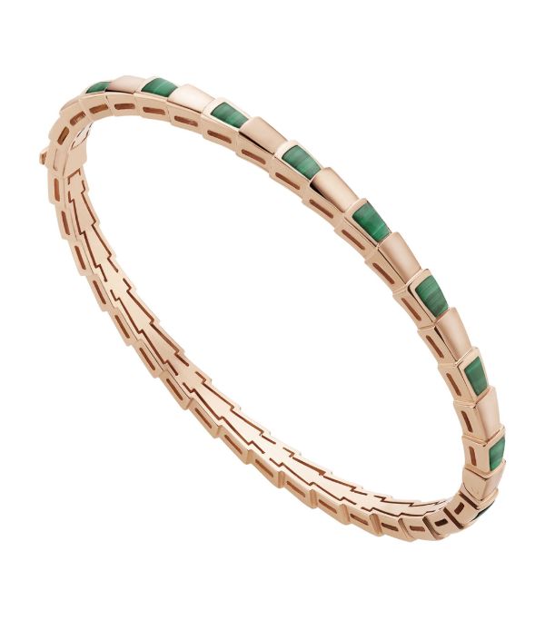 [Vintora]SERPENTI BRACELET PINK GOLD MALACHITE