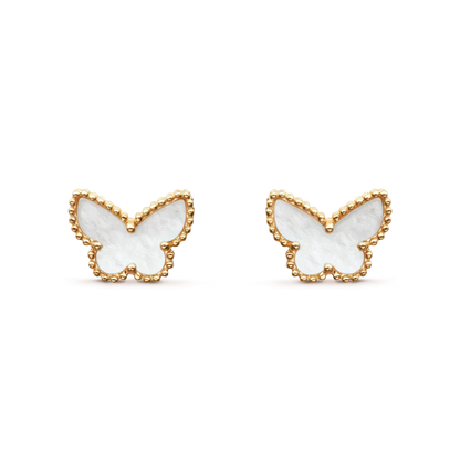 [Vintora]BOUCLES D'OREILLES PAPILLON DOUX EN NACRE