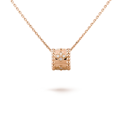 [Vintora]COLLIER PENDENTIF PERLÉ OR / OR ROSE