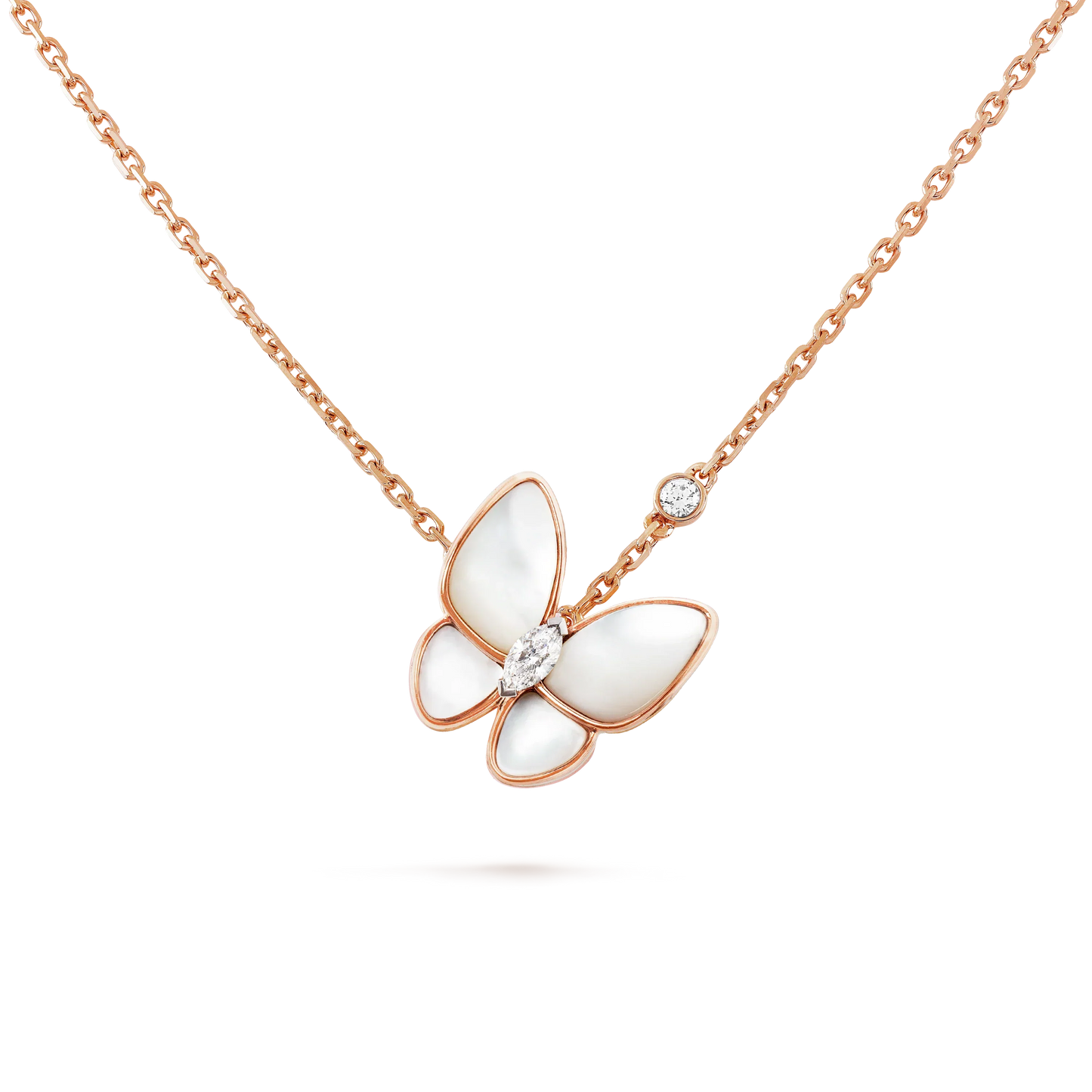 [Vintora]COLLIER DIAMANT PAPILLON SERPILLIÈRE