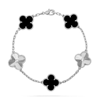 [?Vintora] CLOVER 5 MOTIF ONYXS BRACELET COLLECTION