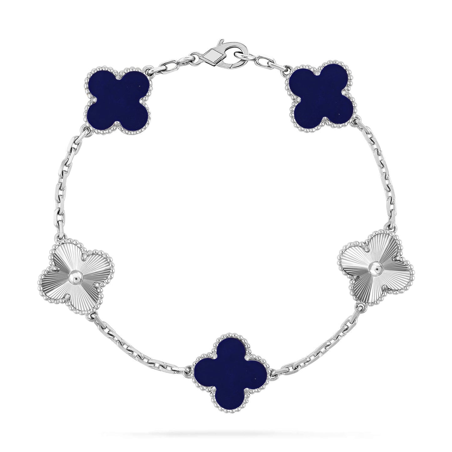 [?Vintora]CLOVER 5 MOTIF LAPIS LAZULI BRACELET COLLECTION