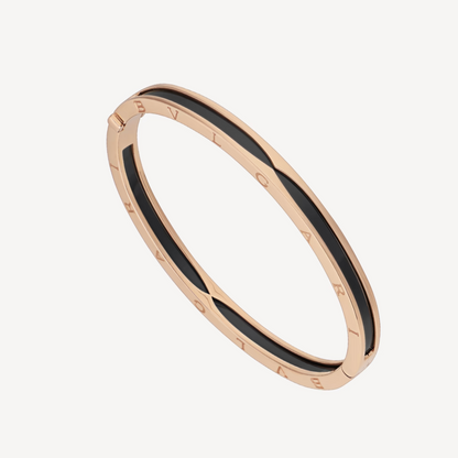 [Vintora]ZERO 1 PINK GOLD WITH BLACK CERAMIC BRACELET
