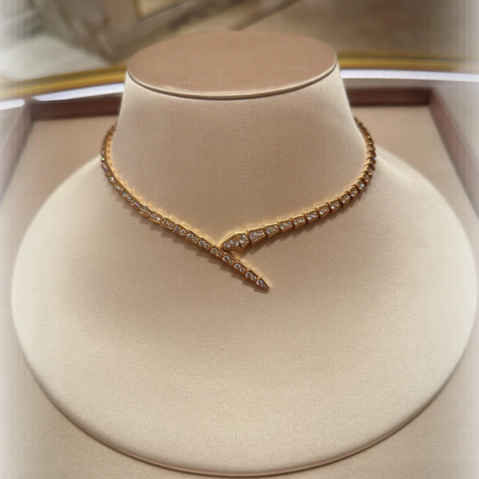 [Vintora]NEW£¡SERPENT DIAMOND NECKLACE