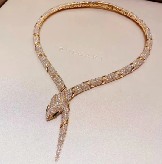 [Vintora]HAUTE COUTURE GOLD SERPENTI NECKLACE