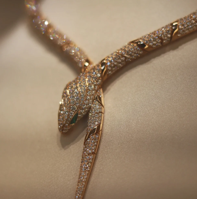 [Vintora]HAUTE COUTURE GOLD SERPENTI NECKLACE