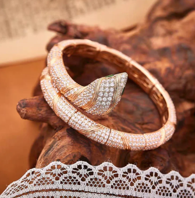 [Vintora]HAUTE COUTURE GOLD SERPENTI BRACELET