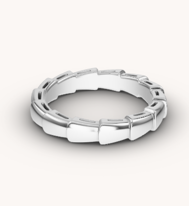 [Vintora]SERPENTI RING SILVER DIAMOND PAVED 3MM