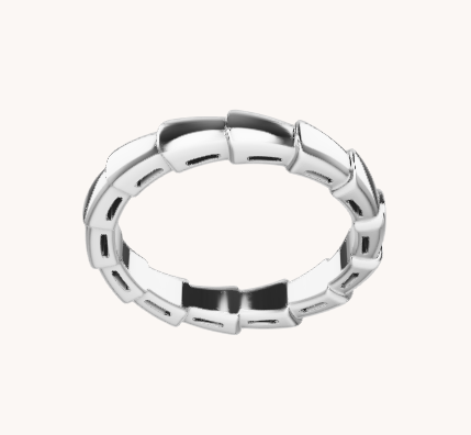 [Vintora]SERPENTI RING SILVER DIAMOND PAVED 3MM