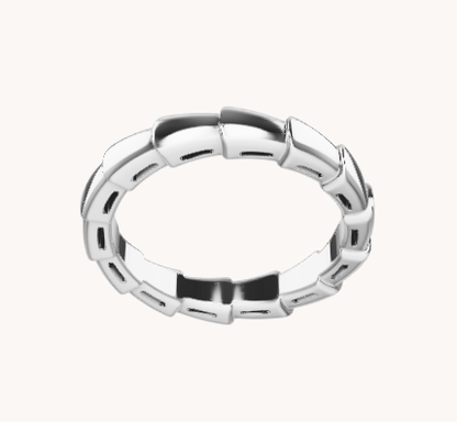 [Vintora]SERPENTI RING SILVER DIAMOND PAVED 3MM