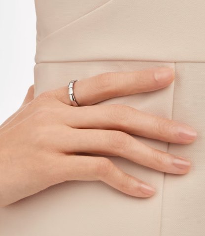 [Vintora]SERPENTI RING SILVER DIAMOND PAVED 3MM
