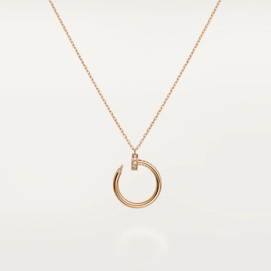 [Vintora]JUSTE NECKLACE PINK GOLD