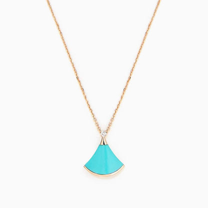[Vintora]DREAM NECKLACE TURQUOISE PINK GOLD