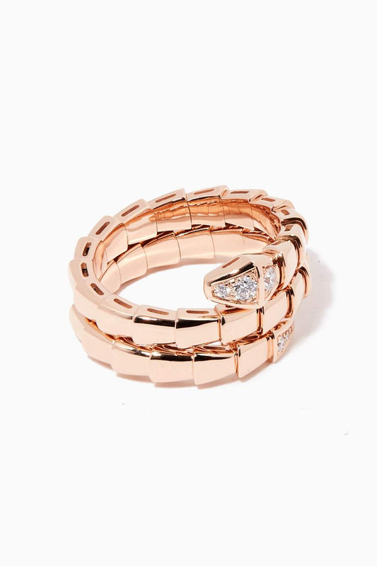 [Vintora]SERPENTS DOUBLE ROW DIAMOND RING