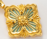 [?Vintora] B.C.L SMALL SIZE  ENAMEL NECKLACE¡ꡧVarious colors)