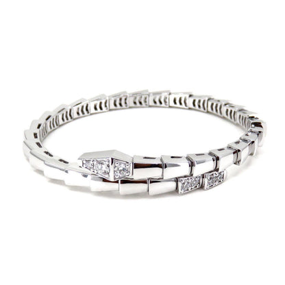 [Vintora]SERPENTI BRACELET DIAMONDS SILVER