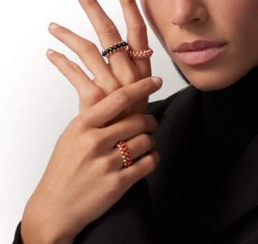 [Vintora]CLASH ELEGANT ROSE GOLD RING FEATURING NATURAL AGATE