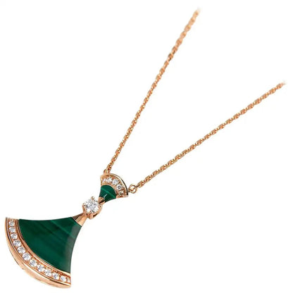 [Vintora]DREAM NECKLACE MALACHITE DIAMOND