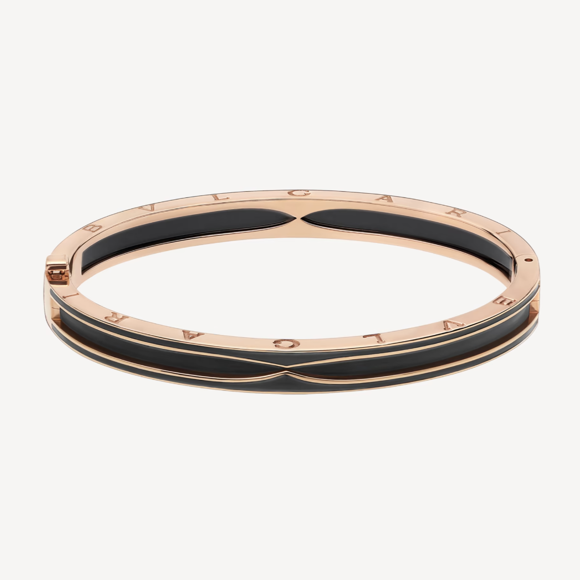 [Vintora]ZERO 1 PINK GOLD WITH MATTE BLACK CERAMIC BRACELET