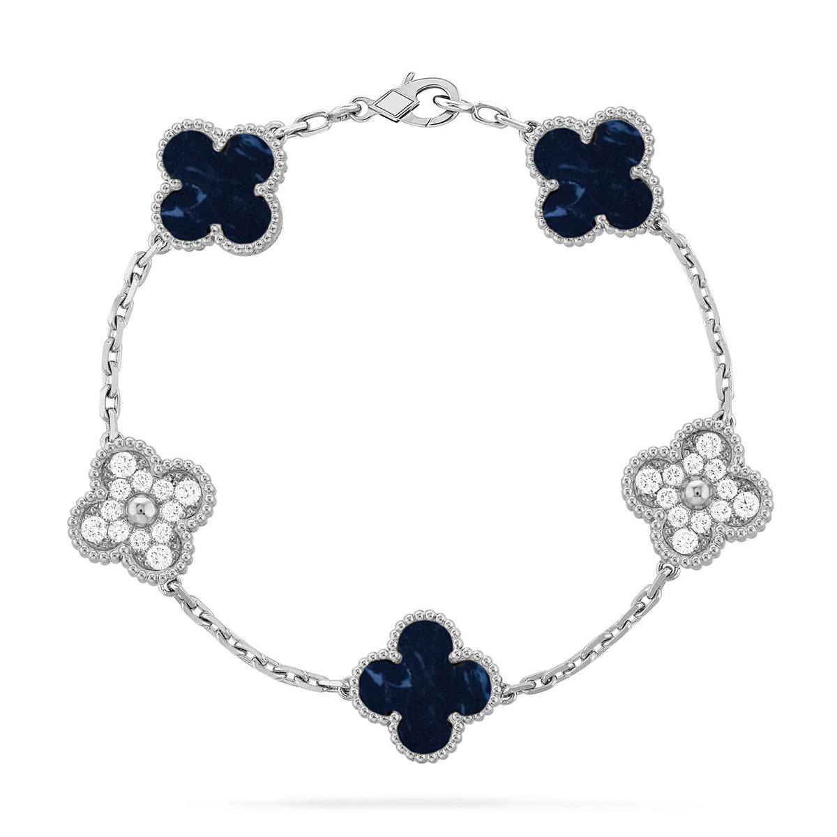 [?Vintora]CLOVER 5 MOTIF PIETERSITE BRACELET COLLECTION