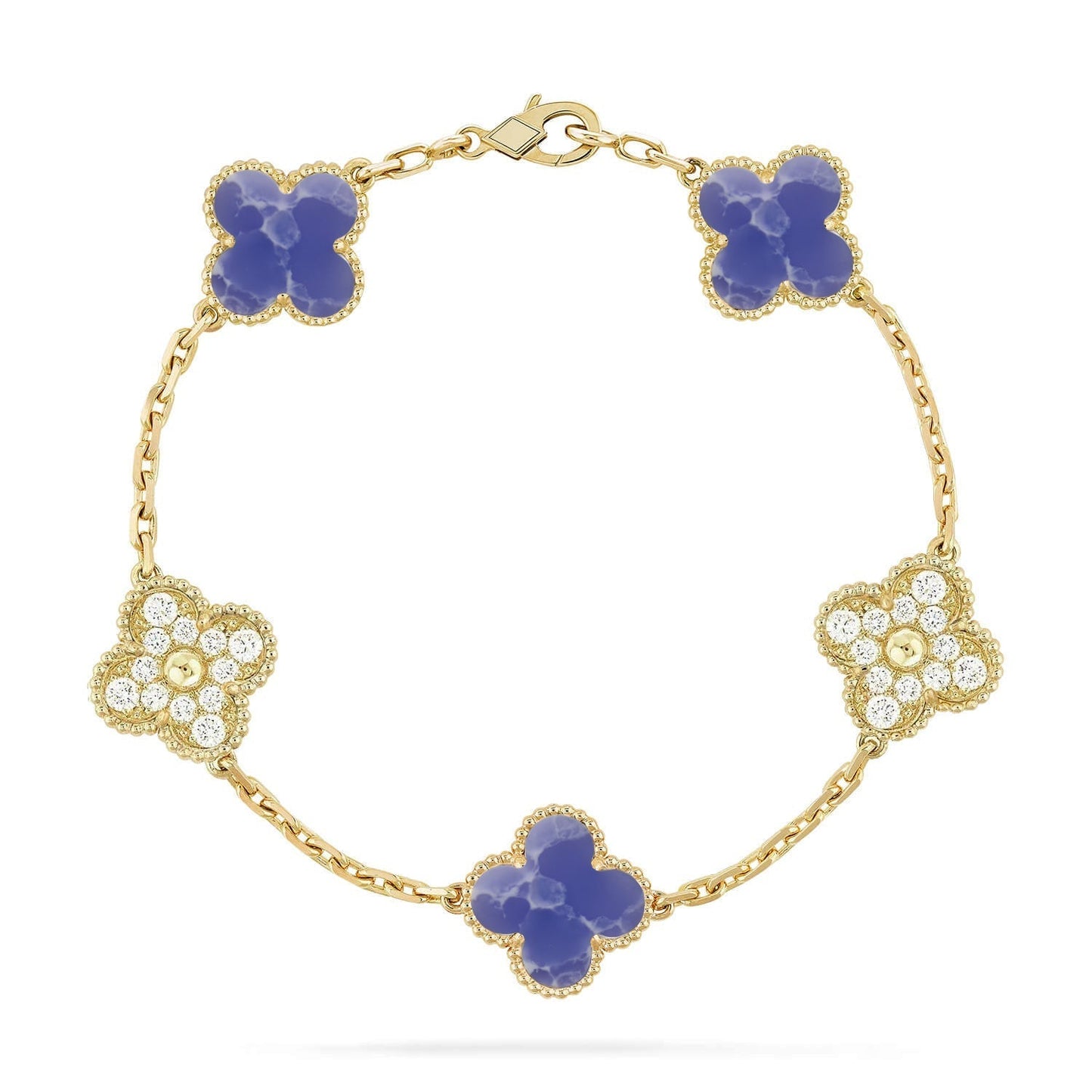 [?Vintora]CLOVER 5 MOTIF BLUE VEINS BRACELET COLLECTION