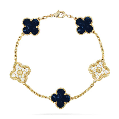 [?Vintora]CLOVER 5 MOTIF PIETERSITE BRACELET COLLECTION