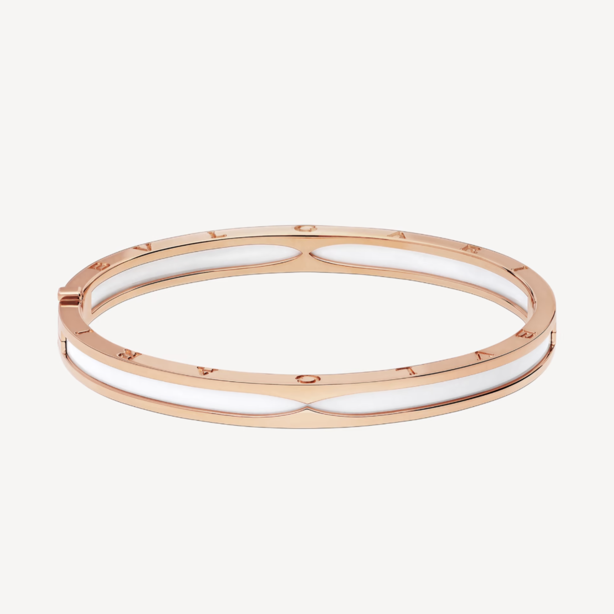 [Vintora]ZERO 1 PINK GOLD WITH WHITE CERAMIC BRACELET