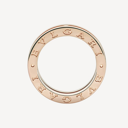 [Vintora]ZERO 1 ONE-BAND PAVED DIAMONDS ON THE SPIRAL RING