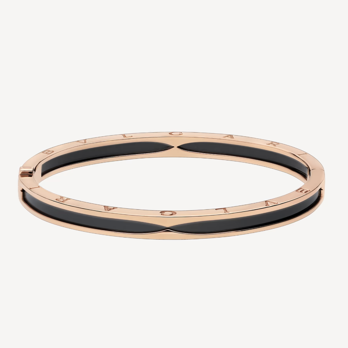 [Vintora]ZERO 1 PINK GOLD WITH BLACK CERAMIC BRACELET
