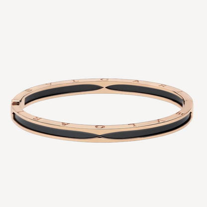 [Vintora]ZERO 1 PINK GOLD WITH BLACK CERAMIC BRACELET