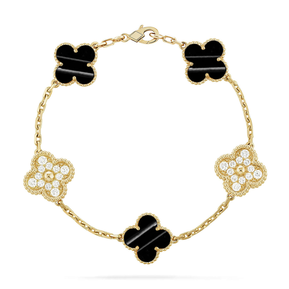 [?Vintora] CLOVER 5 MOTIF PULSAR STONE BRACELET COLLECTION