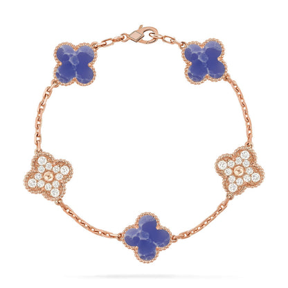 [?Vintora]CLOVER 5 MOTIF BLUE VEINS BRACELET COLLECTION