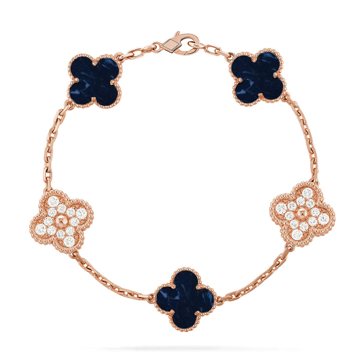 [?Vintora]CLOVER 5 MOTIF PIETERSITE BRACELET COLLECTION