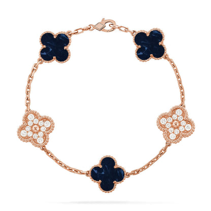 [?Vintora]CLOVER 5 MOTIF PIETERSITE BRACELET COLLECTION