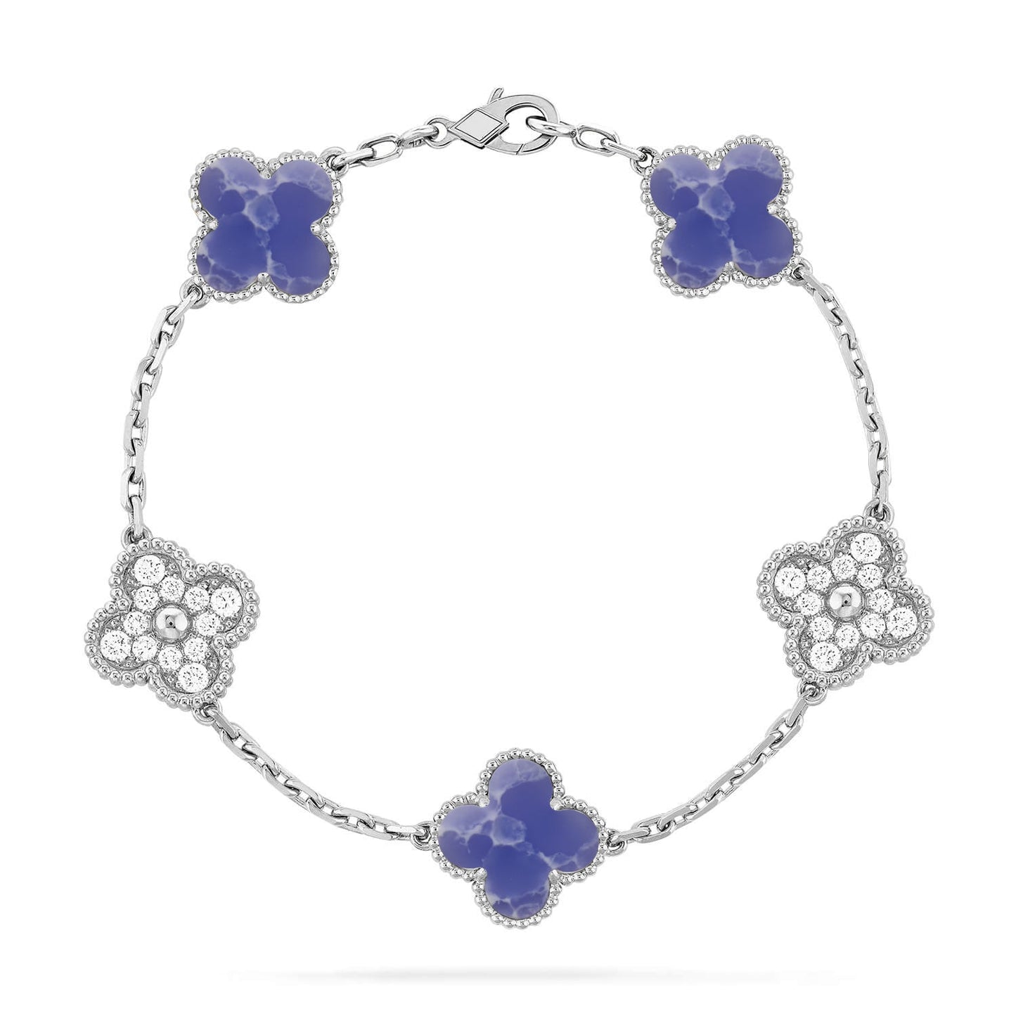 [?Vintora]CLOVER 5 MOTIF BLUE VEINS BRACELET COLLECTION