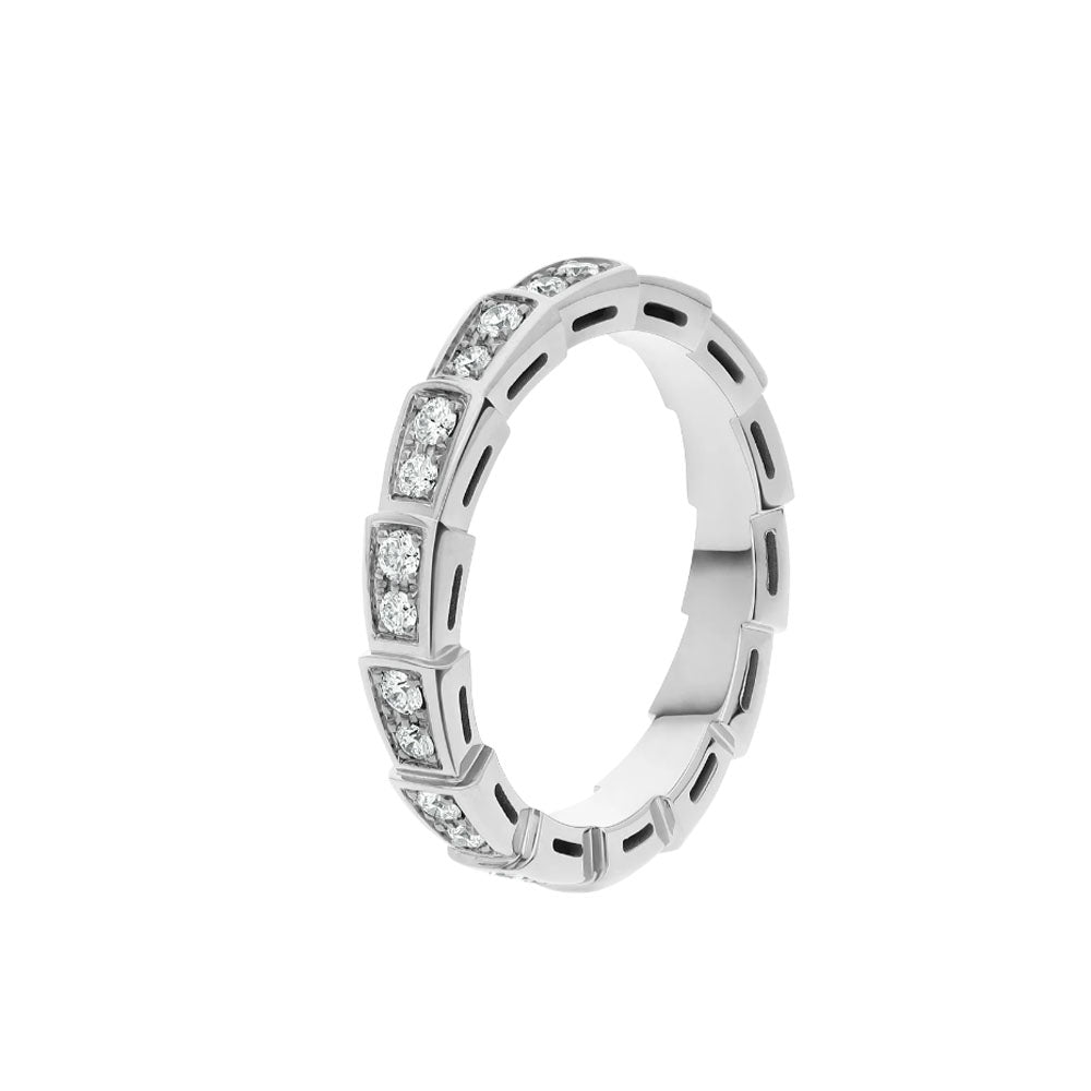 [Vintora]SERPENTI RING SILVER DIAMOND PAVED 3MM