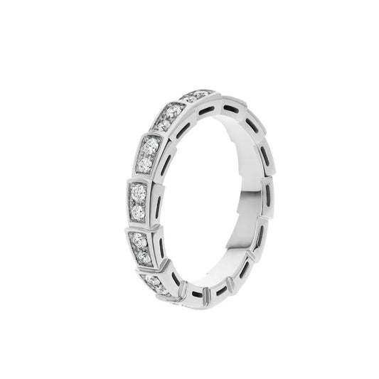 [Vintora]SERPENTI RING SILVER DIAMOND PAVED 3MM