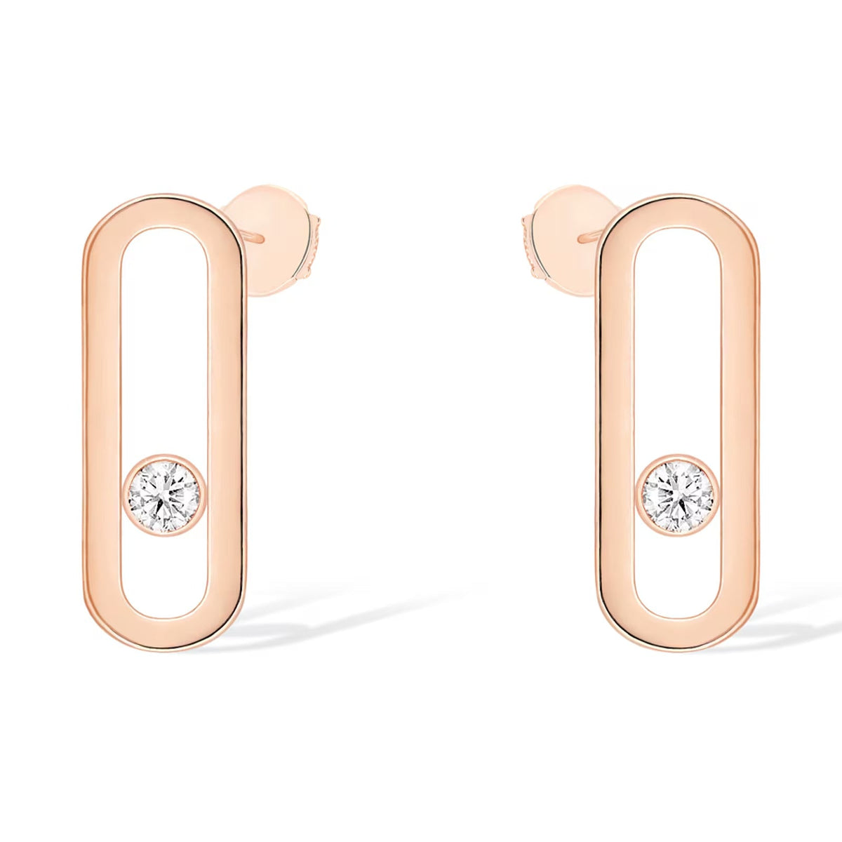 [Vintora]MOVE UNO SMALL 1 DIAMOND EARRINGS