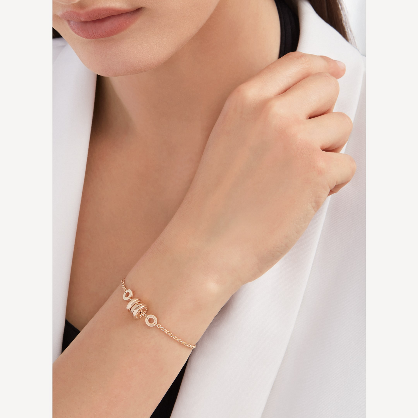 [Vintora]ZERO 1 SOFT PINK GOLD BRACELET