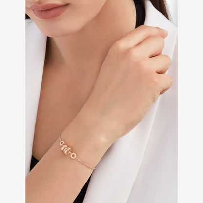 [Vintora]ZERO 1 SOFT PINK GOLD BRACELET