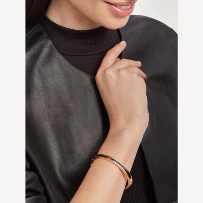 [Vintora]ZERO 1 PINK GOLD WITH BLACK CERAMIC BRACELET