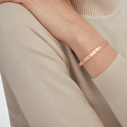 [Vintora]ZERO 1 PINK GOLD 12 DIAMONDS BRACELET