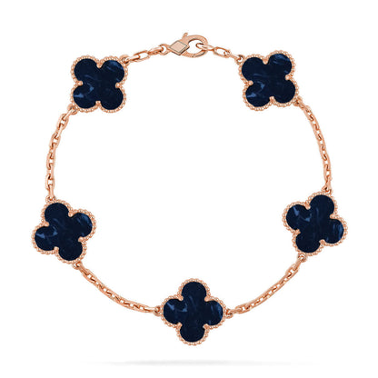 [?Vintora]CLOVER 5 MOTIF PIETERSITE BRACELET COLLECTION