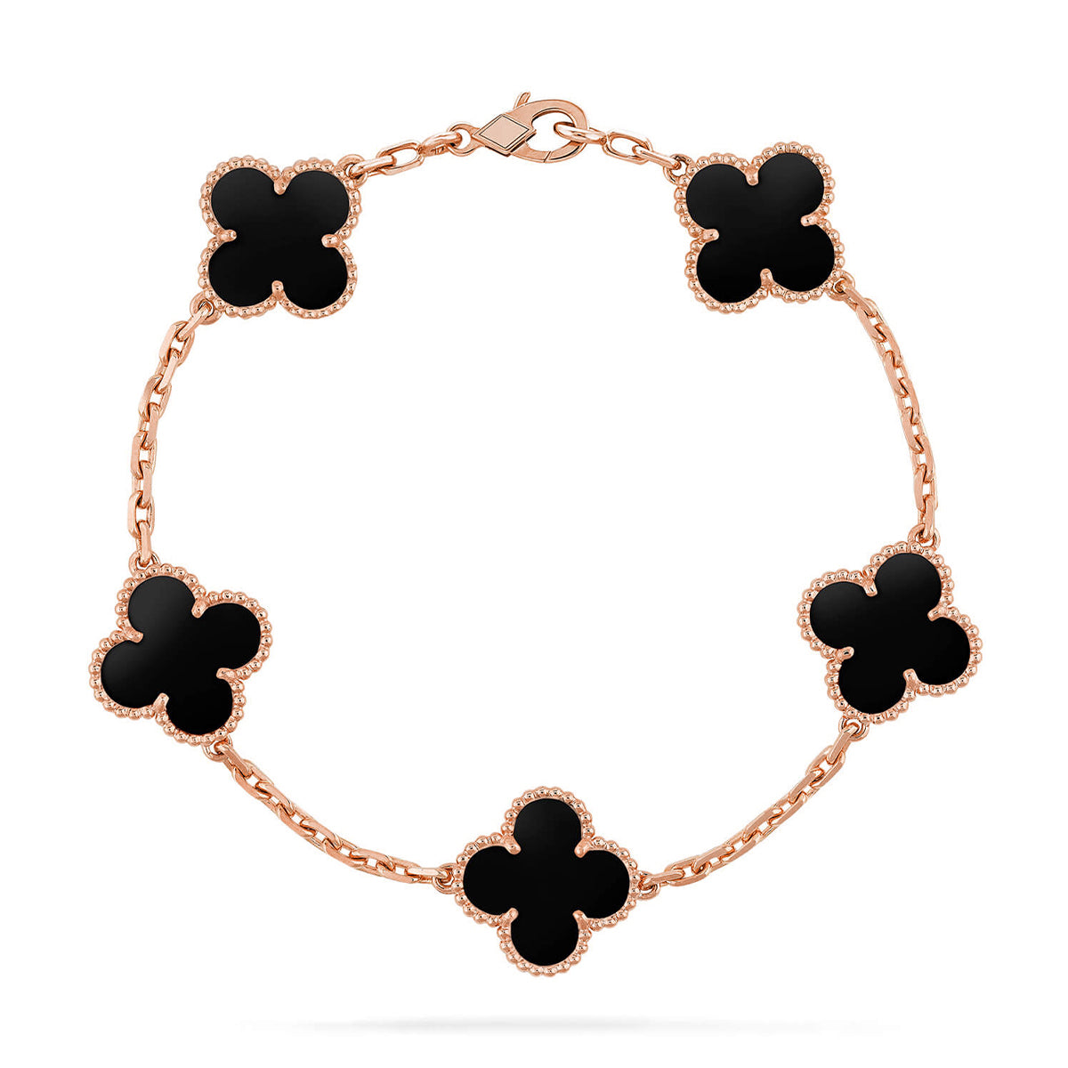 [?Vintora] CLOVER 5 MOTIF ONYXS BRACELET COLLECTION