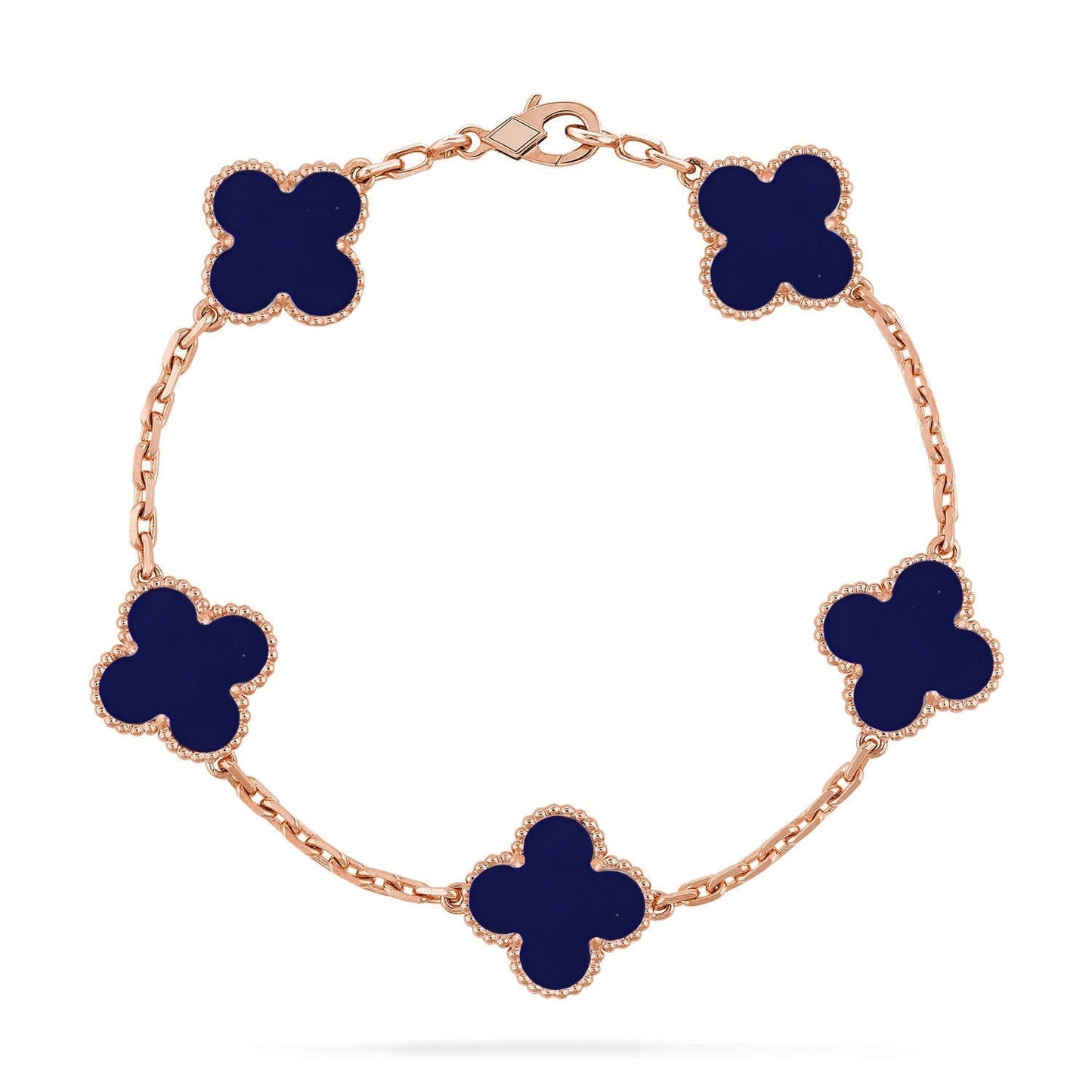 [?Vintora]CLOVER 5 MOTIF LAPIS LAZULI BRACELET COLLECTION