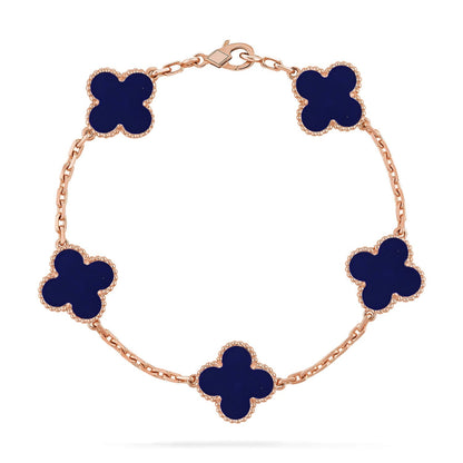 [?Vintora]CLOVER 5 MOTIF LAPIS LAZULI BRACELET COLLECTION