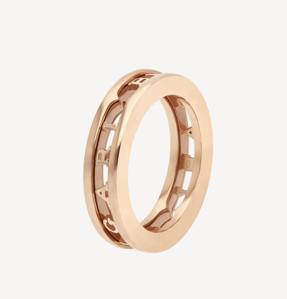 [Vintora]ZERO 1 ONE-BAND WITH OPENWORK LOGO SPIRAL RING