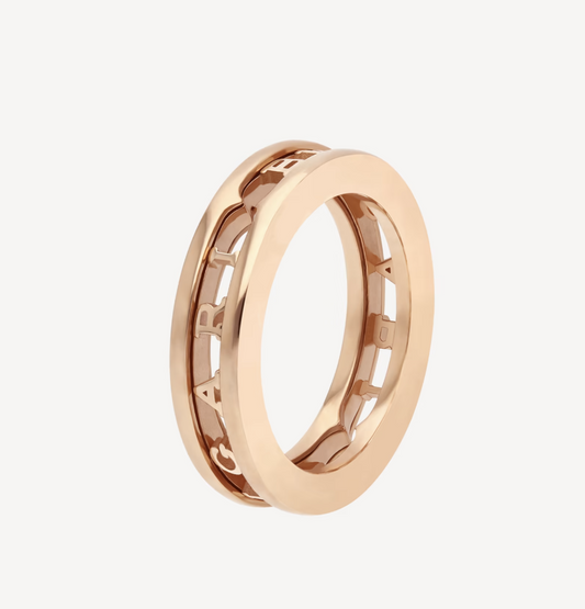 [Vintora]ZERO 1 ONE-BAND WITH OPENWORK LOGO SPIRAL RING