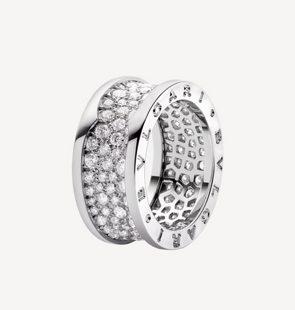 [Vintora]ZERO 1 WITH PAVED DIAMONDS ON THE SPIRAL RING
